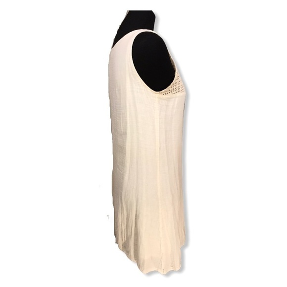 Tulle Anthropologie Crepe Mini Dress Cream Ecru S - Picture 3 of 11